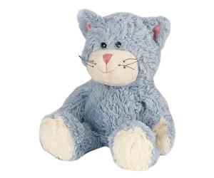Peluche chauffante - Chat bleu - Passe au micro-ondes - Warmies