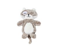 Peluche Chauffante Tissu Ultra Doux Blanc et Taupe H34cm - HILOW