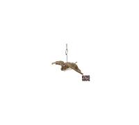 Living Nature – Peluche Petite chauve-souris (24 cm) – Rose/Blanc