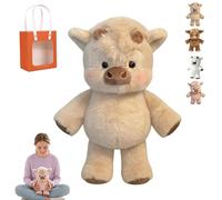 Peluche Che Corre Adorabile Pupazzo Che Respira E Cammina, Morbido Mucca Peluche E Peluches Cinghiale per Alleviare Lo Stress, Regalo Perfetto per Bambini E Adulti (D, 60cm)