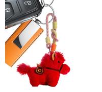 Peluche Cheval - Cheval Douce Pendentif - avec un Lanyard et une Porte-clés en Peluche,pour Femmes Hommes Sac à Dos Sac à Main Cadeau Anniversaire Noël Nouvel An 2026 Favoris de Fête