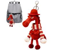 Peluche Cheval En Doudou - Porte-Clés Drôle À Collectionner - Mini Porte-Clés En Peluche,Pour Sac À Dos Sac À Main Tote Cadeau Fête Anniversaire Nouvel An