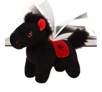 Peluche Cheval en Peluche, Succès Prospérité 2026 Peluche Mignon, Chevaux Mignons, pour Chambre Salon Voiture Bureau Chinois Nouvel An Vacances Garçons Filles
