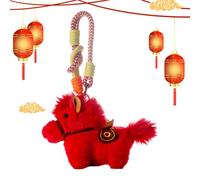 Peluche Cheval | Figurine Collection Mignonne Porte-Clés - avec un Lanyard et une Porte-clés en Peluche | pour Femmes Hommes Sac Anniversaire Noël Nouvel An 2026 Faveurs de Fête