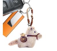 Peluche Cheval,Figurine Collection Mignonne Porte-Clés,avec un Lanyard et une Porte-clés en Peluche | Cadeau pour Homme Enfant Adulte Anniversaire Noël Nouvel An 2026 Fête