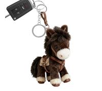 Peluche Cheval Jouet Doudou,Porte-Clés Doudou 18cm Mignon et Doux - Jouet Cheval Adorable Pendentif en Peluche | Pour Adultes Famille Sac à Main Sac à Dos Anniversaire Nouvel An Fête Célébration