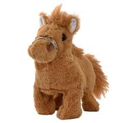 Peluche cheval marchant, animée, marche, remue la queue, hennit, réaliste | Cheval en peluche, mouvements, sons, queue remuante, réaliste, compagnon, cadeau, doux, interactif