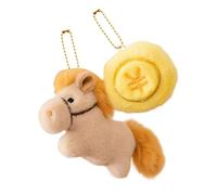 Peluche Cheval Nouvel An Chinois 2026 | Collectionnables Chinois Mignons Doux Et Portables,Jouet en Peluche Cheval Bourré | pour Voitures Sacs Maison Bureau Cafes Librairies Etageres Vitrines