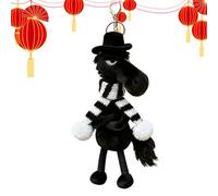Peluche Cheval | Pendentif Peluche Pour Sac Décoratif Charm - Mini Porte-Clés En - Pour Sac à Dos Fête du Printemps Cadeau d'Anniversaire