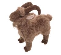 Peluche Chèvre festive 2027 Silhouette Douce en Marron Décoration de | Coton PP Texture Duveteuse Réaliste, Doux, Décoration Polyvalente pour Appui de Fenêtre et Table à Thé