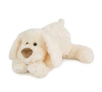 Peluche chien 40 cm polyester collection COOKIE blanc