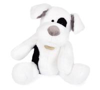 Peluche chien 40 cm polyester collection NOOPY blanc/noir