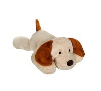 Gipsy Toys - Peluche Chien ALLONGE Douceur Creme Oreilles Marron - 75 CM