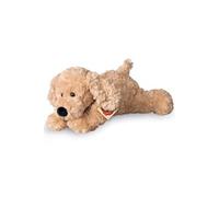 Peluche chien beige souple Hermann 28 cm