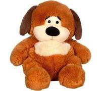 Peluche chien Chubby Dog GIPSY TOYS 40 cm Caramel