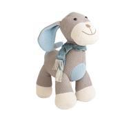Peluche chien cocker mini en coton grey and blue TU