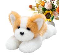 Peluche chien d'environ 40 cm - Coussin en peluche allongé et