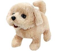 Peluche Chien électronique peut aboyer et marcher 17 cm - Beige Beige G