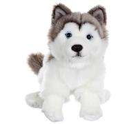 Peluche Chien Floppy Assis Husky - 25 Cm