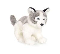 Peluche Chien Husky De 23 Cm Gris Blanc