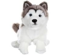 Peluche Chien Husky - GIPSY TOYS - Assis, 25 cm