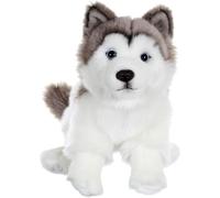 Peluche Chien Husky - GIPSY TOYS - Assis, 25 cm