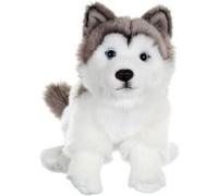 Peluche Chien Husky - GIPSY TOYS - Assis, 25 cm