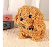 Peluche Chien Interactif pour Enfant, Chiot Robot réaliste, Jouets Chiens électronique interactifs, Chiot En Peluche Qui Marche, Remuer la Queue Simulation Puppy, pour Enfants Cadeaux d'anniversaire