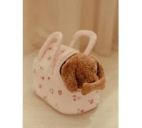 Peluche chien avec sac de transport Jackie