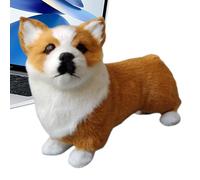 Peluche Chien - Mignon Décor Maison | Animaux en Peluche Confortable Chien - pour Salon Chambre Cuisine Bureau Fenêtre Anniversaire Voyage Fête Cadeau de Bienvenue