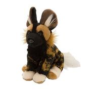 Peluche Chien Sauvage Africain De 20 Cm Brun