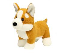 Peluche chien Shiba Inu, Corgi en peluche, réaliste Shiba Inu, super mignon, coussin douillet, pour enfants et filles, 30 x 25 cm