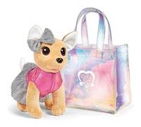 Simba Peluche Chichi Love Shimmer Chihuahua 20 cm – Sac effet scintillant – Dès 3 ans