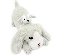 Déglingos Peluche Les Ptipotos Toutou maman et bébé Gris clair 34 cm