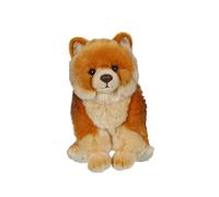 Peluche - chiens réalistes assis - peluche loulou de poméranie - 25 cm beige TU