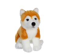 Peluche - chiens réalistes assis, shiba 25 cm orange TU