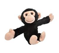 Wild Republic - Peluche chimpanzé Ck Huggers - Bracelet à claquer - 20 cm - Noir