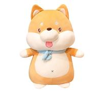 Peluche Chiot, Adorable Shiba Inu Chien en Peluche Oreiller Doux Et Moelleux Peluche Husky Idéal comme Cadeau(Orange,30cm/11.8in)