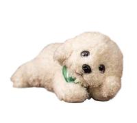 Peluche Chiot - Caniche réaliste Douce en Coton PP | de Confort pour et Adultes | Décoration de Maison, Cadeau d'anniversaire, Noël
