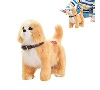 Peluche Chiot Chien - Électronique 22x20x10cm | Mon Chiot Robot Réaliste | Jouets Interactifs Pour Chiens Qui Aboient Et Marchent | Marcher, , Remuer La Queue Et Hocher La Tête, Se Comportant Co