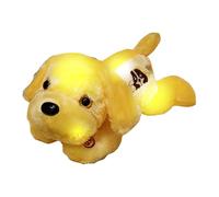 Peluche Chiot Lumineuse,Chien en Peluche Lumineux, Chien animal en peluche doux, Oreiller en peluche doux pour chiot, chien, veilleuse LED, pour l'heure du coucher, pour les tout-petits et les , 14 po