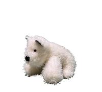Peluche Chiot West Highland en Coton PP, Douce et Mignonne, idéale for l'éducation précoce, décoration de la Maison