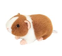 Peluche cobaye brun-clair-blanc 19 cm