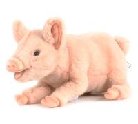 Peluche cochon couché 33 cm - HANSA - Rose - Mixte - Préférable - 3 ans - 33 cm
