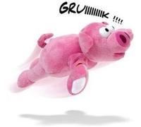 Peluche cochon volant porc catapulte G