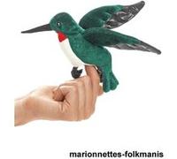 Peluche colibri marionnette 12 cm folkmanis G
