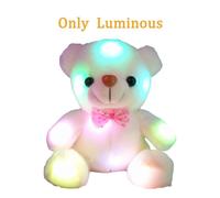 Peluche Colorée Phosphorescente Pour Bébé, Jouet En Forme D'animal, Ours Mignon, Cadeau De Noël Pour Fille, 23cm, 12 Secondes D'enregistrement