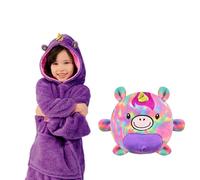 Peluche convertible en sweat-shirt en peluche ultra doux, 60x47cm.
