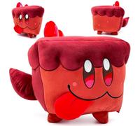 Peluche Cookie Run Kingdom 25 cm Keks doux en peluche, mignon doudou pour fans de jeux et enfants de 4, 5, 6, 7, 8, 9 ans, jouet Squishy de personnage de jeu. (Chien Gâteau Rouge)
