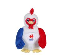 Peluche coq sonore - fédération française de rugby (ffr) - peluche officielle 24 cm assis rouge TU